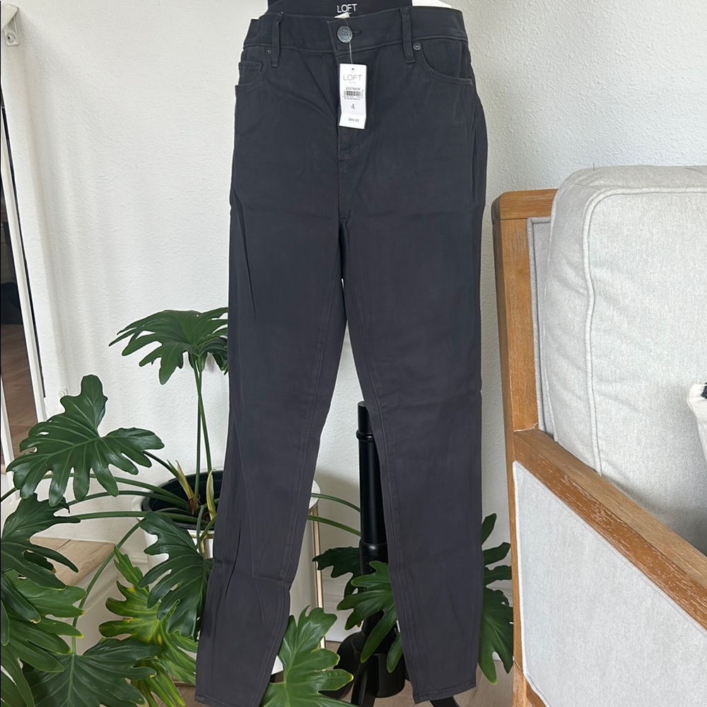 LOFT Black Straight-Leg Women's Jeans